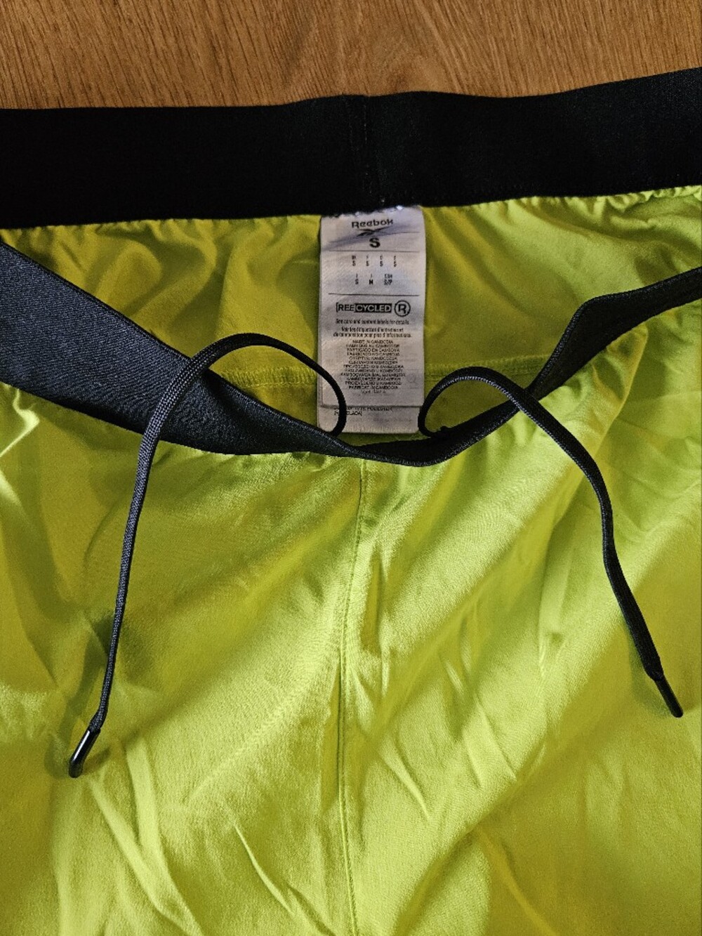 Hi-Vis Neon Yellow Running Shorts - Picture 6 of 6